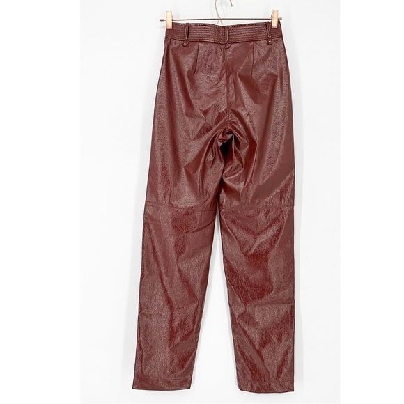 Aritzia Wilfred Faux Leather Funk Pant in Rustique - Picture 6 of 11